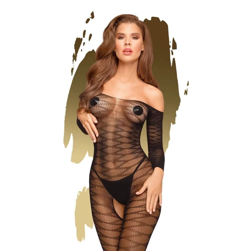 Dreamy Diva fekete body – elegancia S-L méretben
