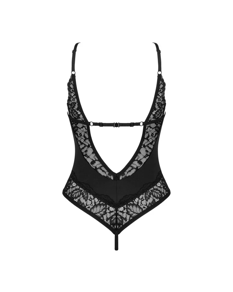 Bellastia nyitott aljú teddy – elegáns csipke body M/L
