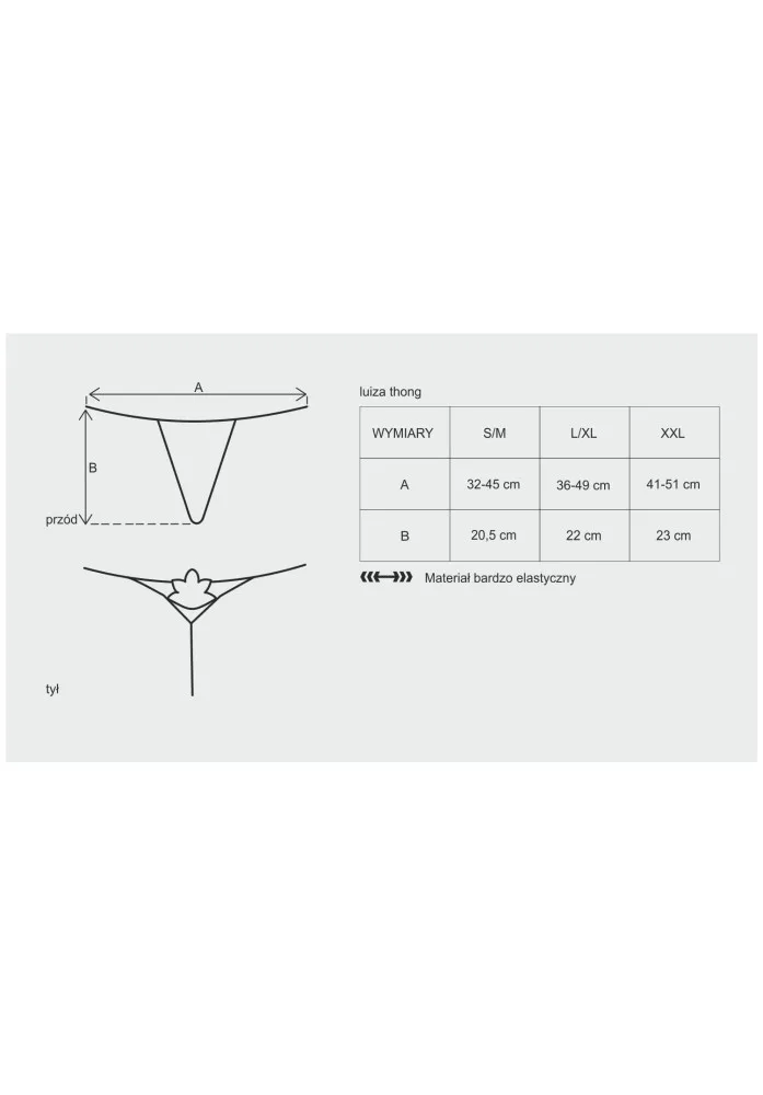 Obsessive Luiza fehér tanga – légies eleganciával S/M
