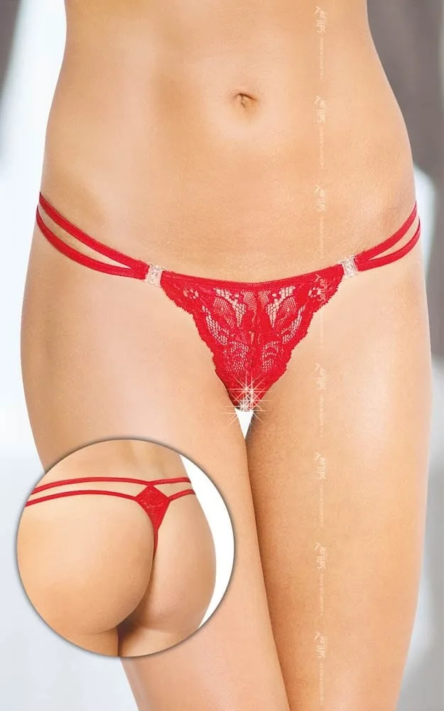 Softline piros g-string – szenvedélyes és kényelmes tanga S/L méretben