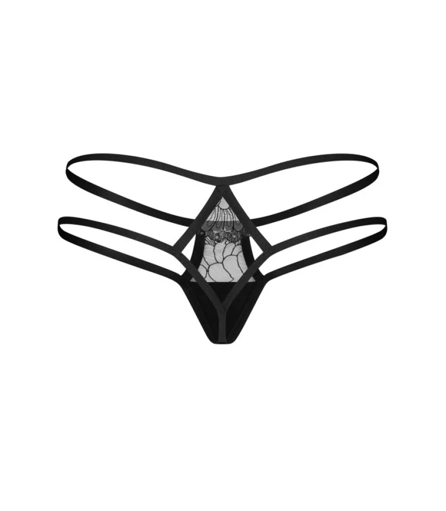 Obsessive Arrowel fekete bugyi – érzéki elegancia L/XL méretben