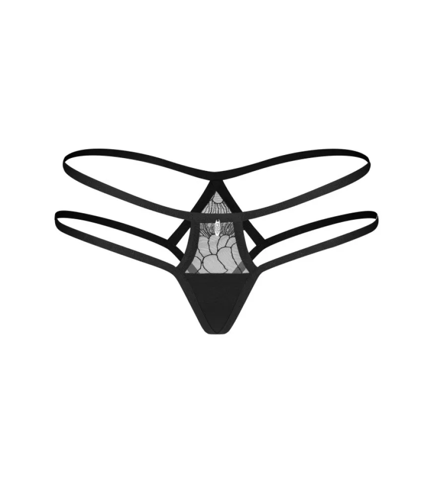 Obsessive Arrowel fekete bugyi – érzéki elegancia L/XL méretben