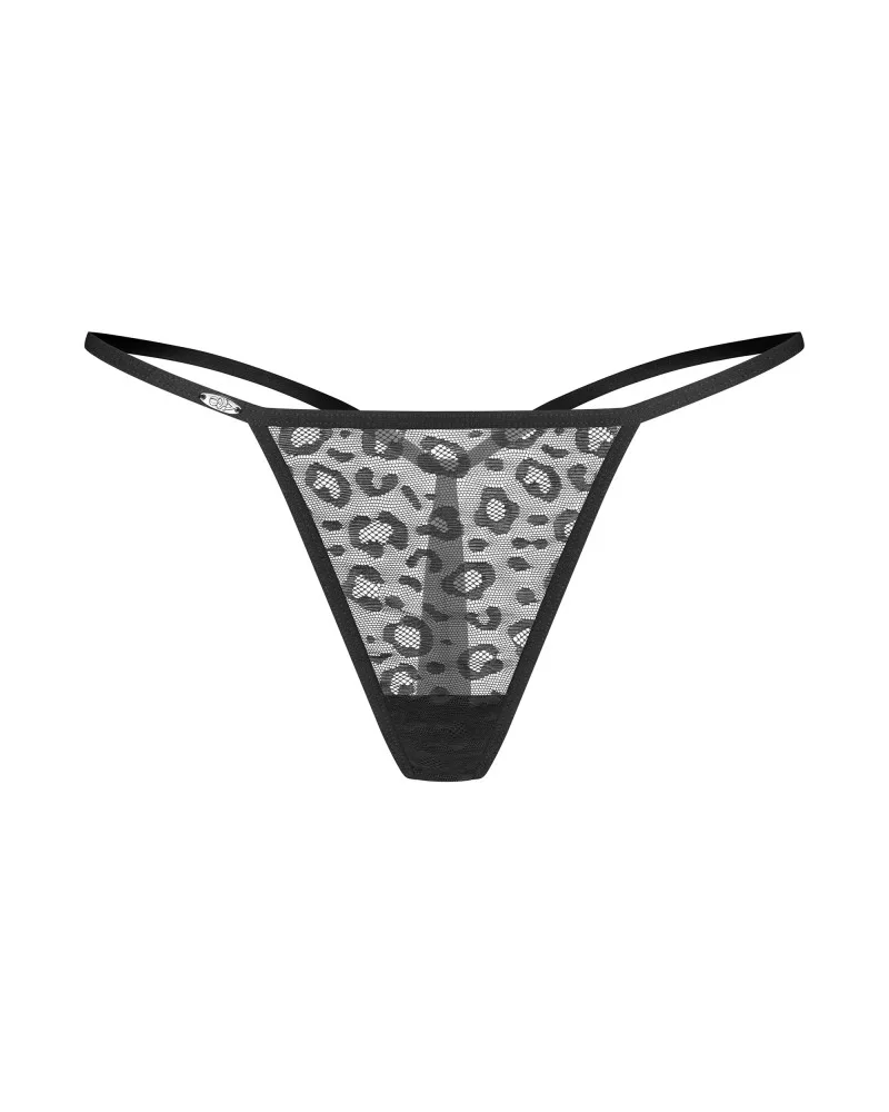Obsessive Clara tanga alsó duó csomag – Fekete, L/XL méret