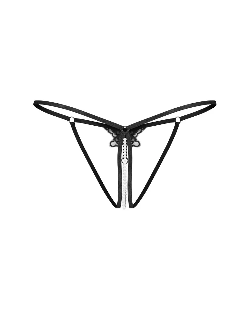 Obsessive Selisme fekete áttört tanga – merész és elegáns (L/XL)