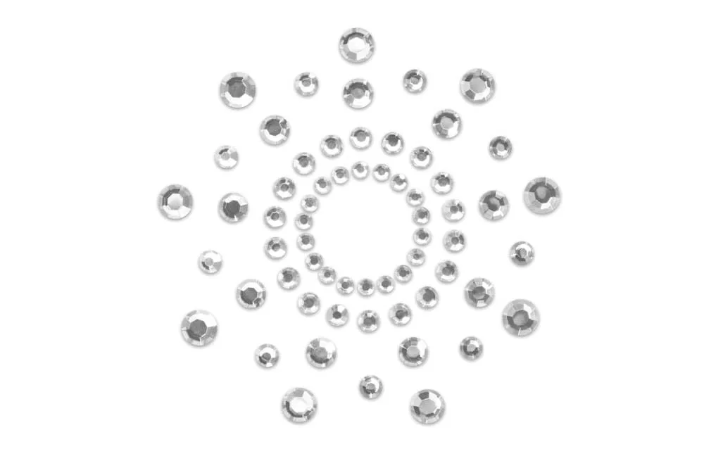 Bijoux Indiscrets Mimi ezüst mellbimbó dísz – csillogó melldísz
