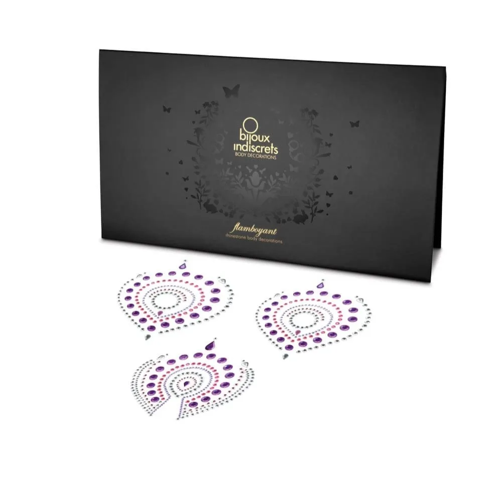 Bijoux Indiscrets Flamboyant testdísz – rózsaszín/lila