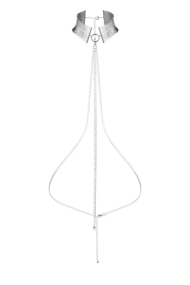 Bijoux Indiscrets Désir Métalique ezüst nyakdísz – állítható fém collar
