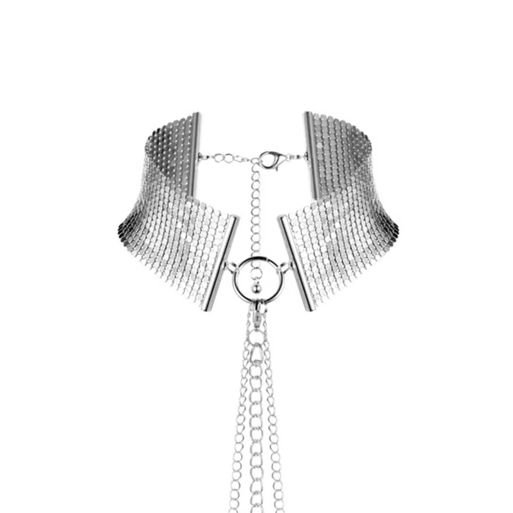 Bijoux Indiscrets Désir Métalique ezüst nyakdísz – állítható fém collar