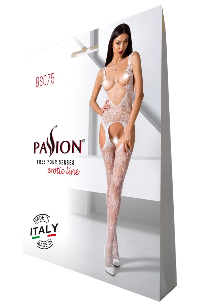 Passion BS075 fehér cicaruha – elegáns és csábító egy méretben