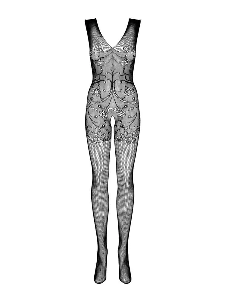 Obsessive F234 fekete bodystocking – érzéki cicaruha S/M/L