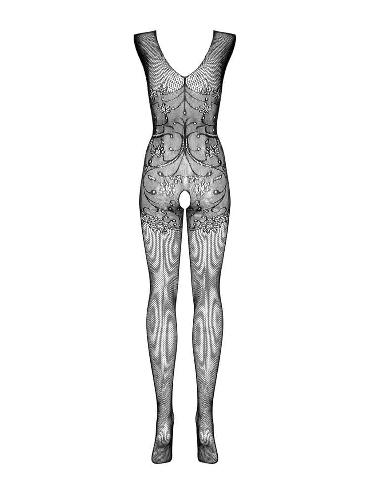 Obsessive F234 fekete bodystocking – érzéki cicaruha S/M/L