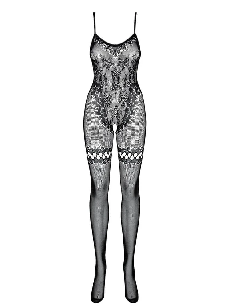 Obsessive F213 fekete bodystocking – érzéki cicaruha S/M/L
