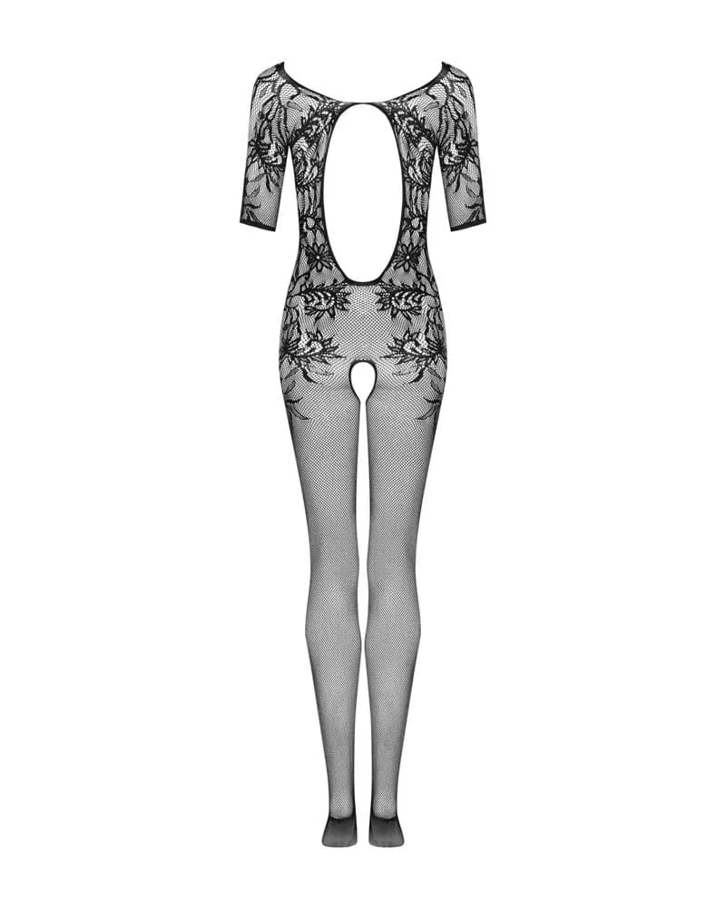 Obsessive F238 fekete bodystocking – áttetsző csipkés cicaruha S/M/L