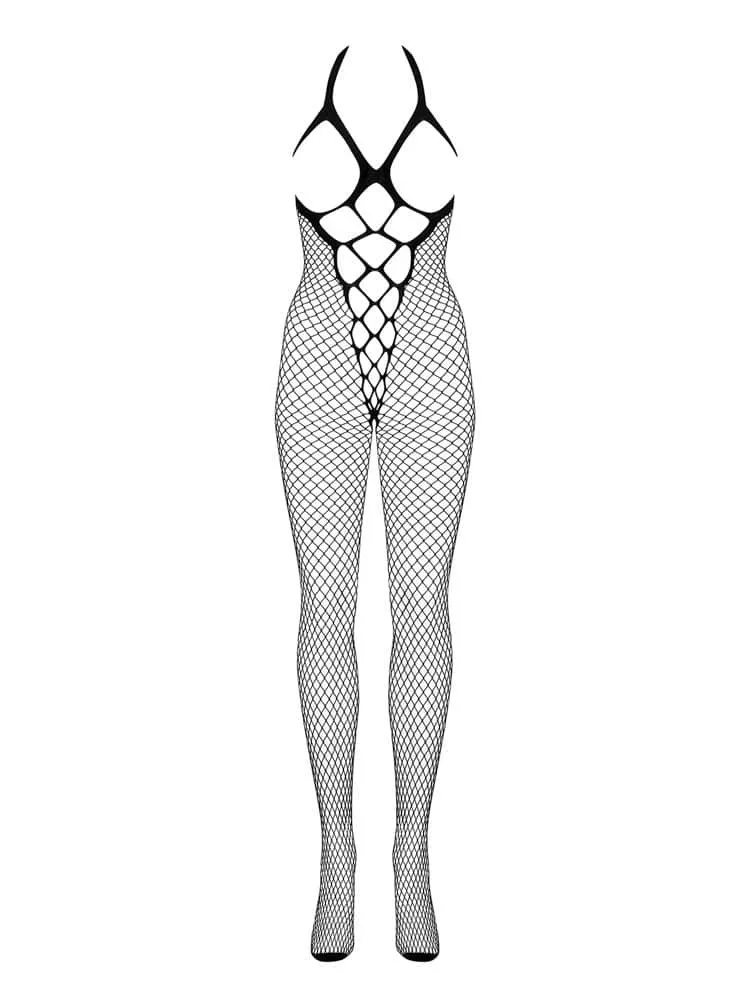 Obsessive N106 fekete bodystocking – érzéki nylon cicaruha S/M/L