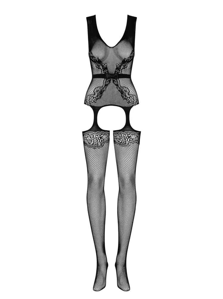 Obsessive F217 fekete bodystocking – csábító cicaruha S/M/L