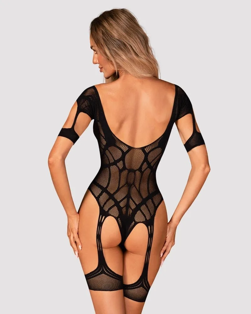 Obsessive fekete bodystocking – érzéki cicaruha S/M/L méretben