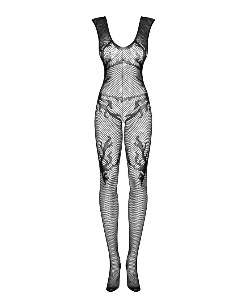 Obsessive F241 fekete bodystocking – érzéki hálós cicaruha S/M/L