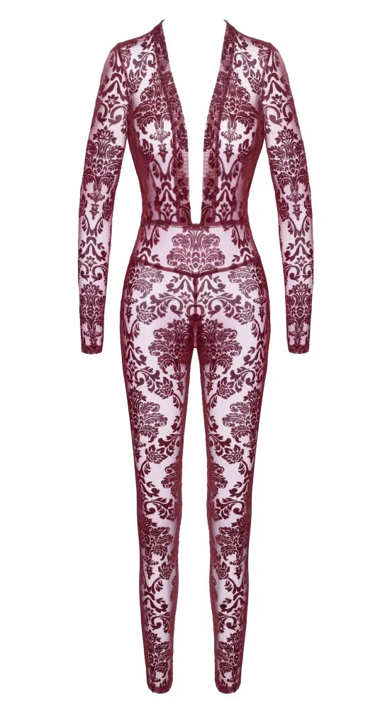 Noir Handmade Kink Royal bordó cicaruha – L méret
