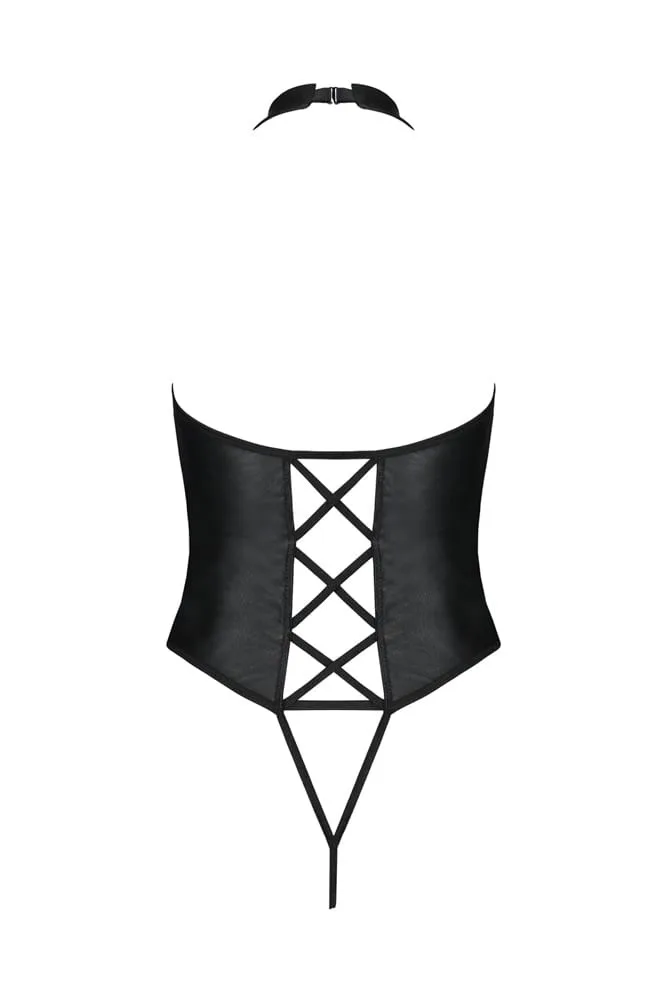 Passion Nancy fekete body – érzéki elegancia S/M méretben