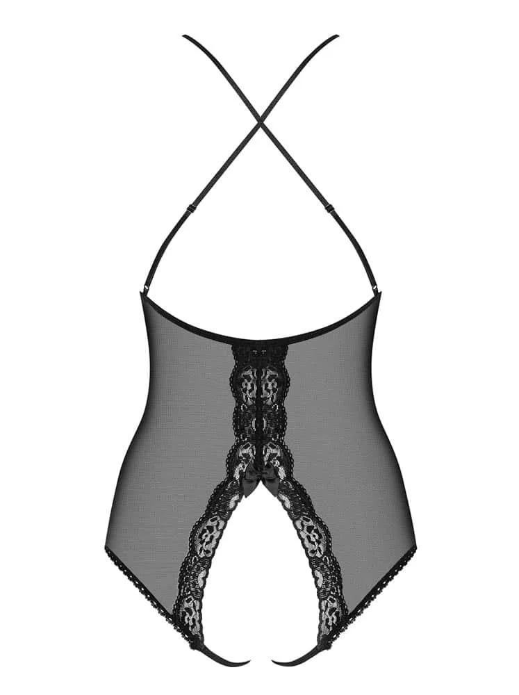 Obsessive fekete teddy body – elegáns és érzéki egyrészes