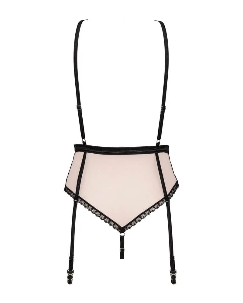Obsessive Lilines rózsaszín teddy body – S/M méret