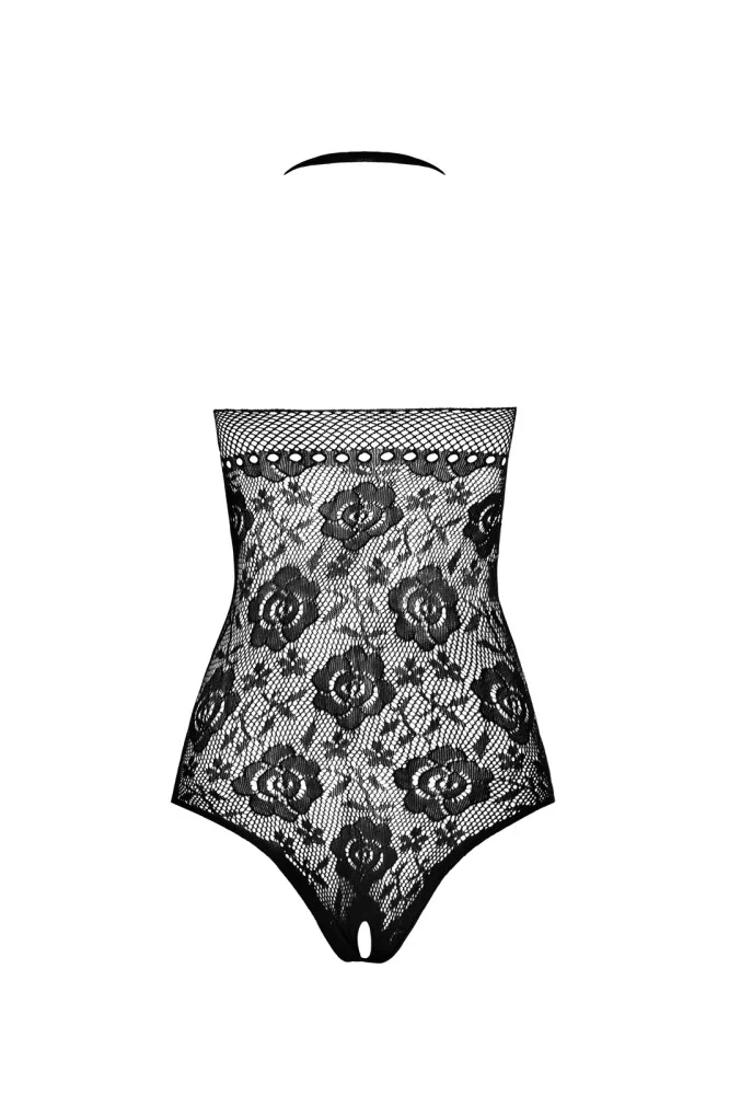 Passion fekete body – elegáns és szenzuális egyrészes csipkedíszes darab