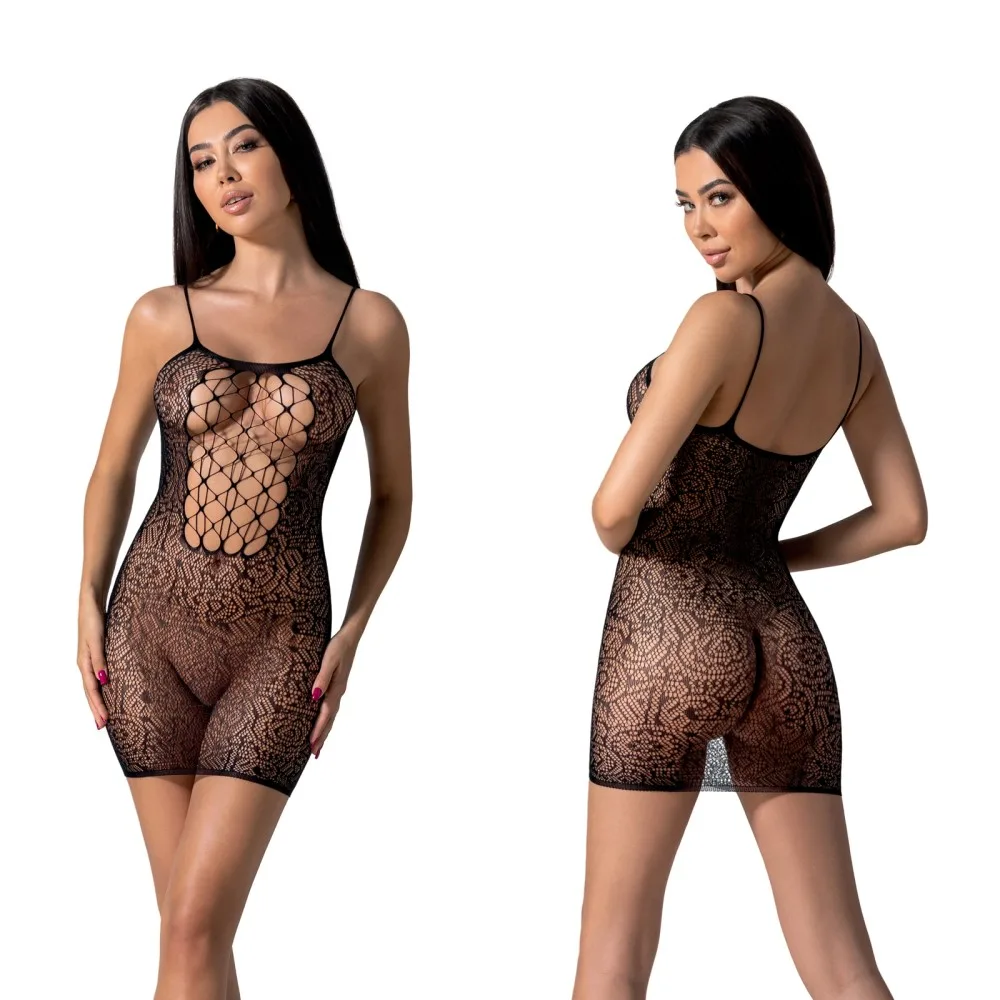 Passion BS096 fekete body – elegáns és szenzuális egyrészes