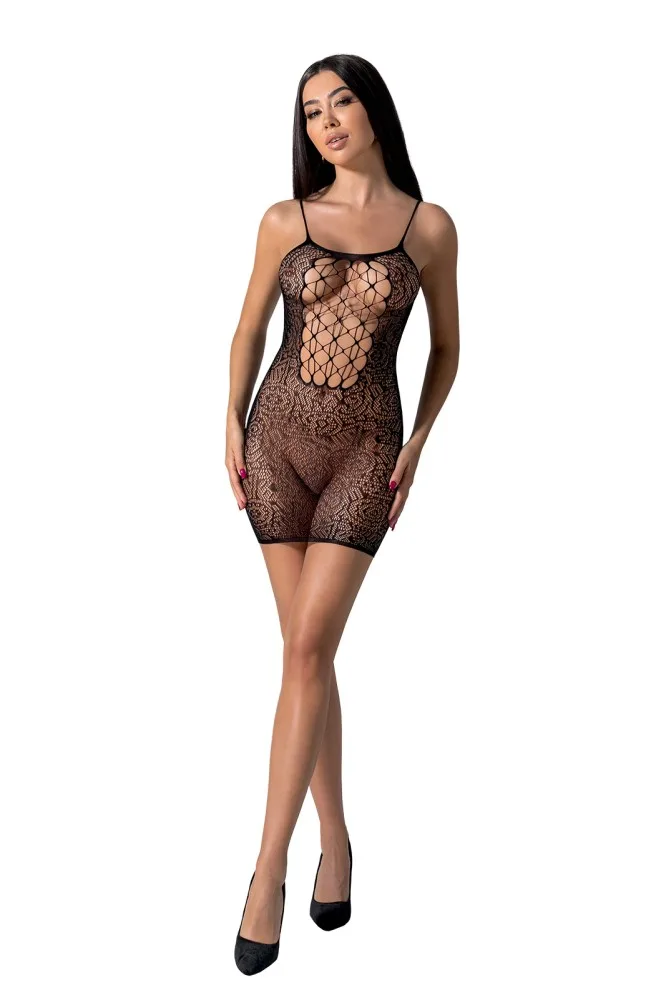 Passion BS096 fekete body – elegáns és szenzuális egyrészes