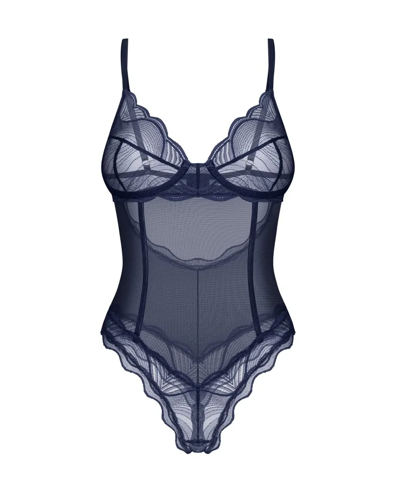 Obsessive Nightly Blue áttört body – kék, szenvedélyes fazon M/L