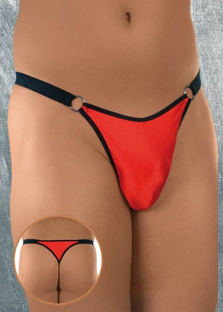 Softline 4425 férfi tanga – merész piros, kényelmes viselet