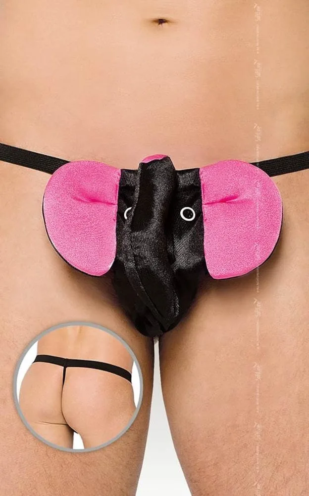 Softline 4445 férfi tanga – elegáns fekete poliamid alsónemű