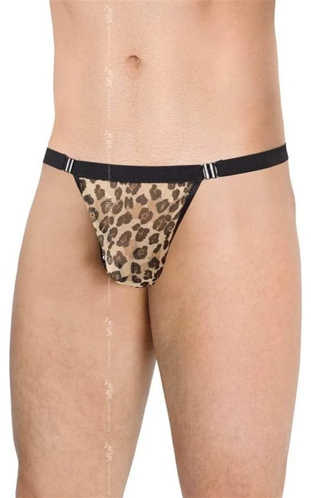 Softline férfi tanga – leopárdmintás, merész elegancia egy méretben