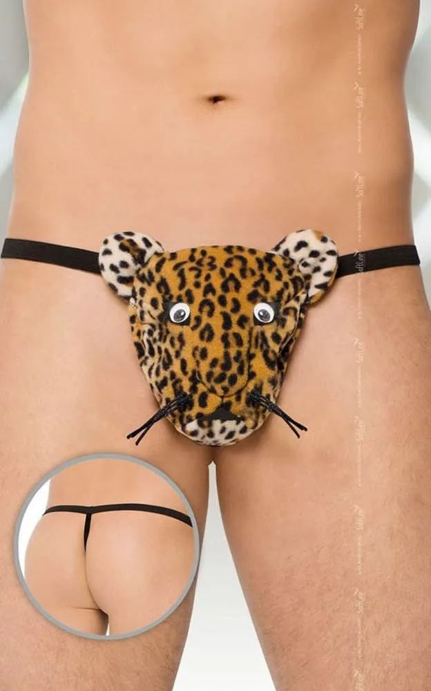 Softline leopárd mintás férfi tanga – merész és kényelmes viselet S-L