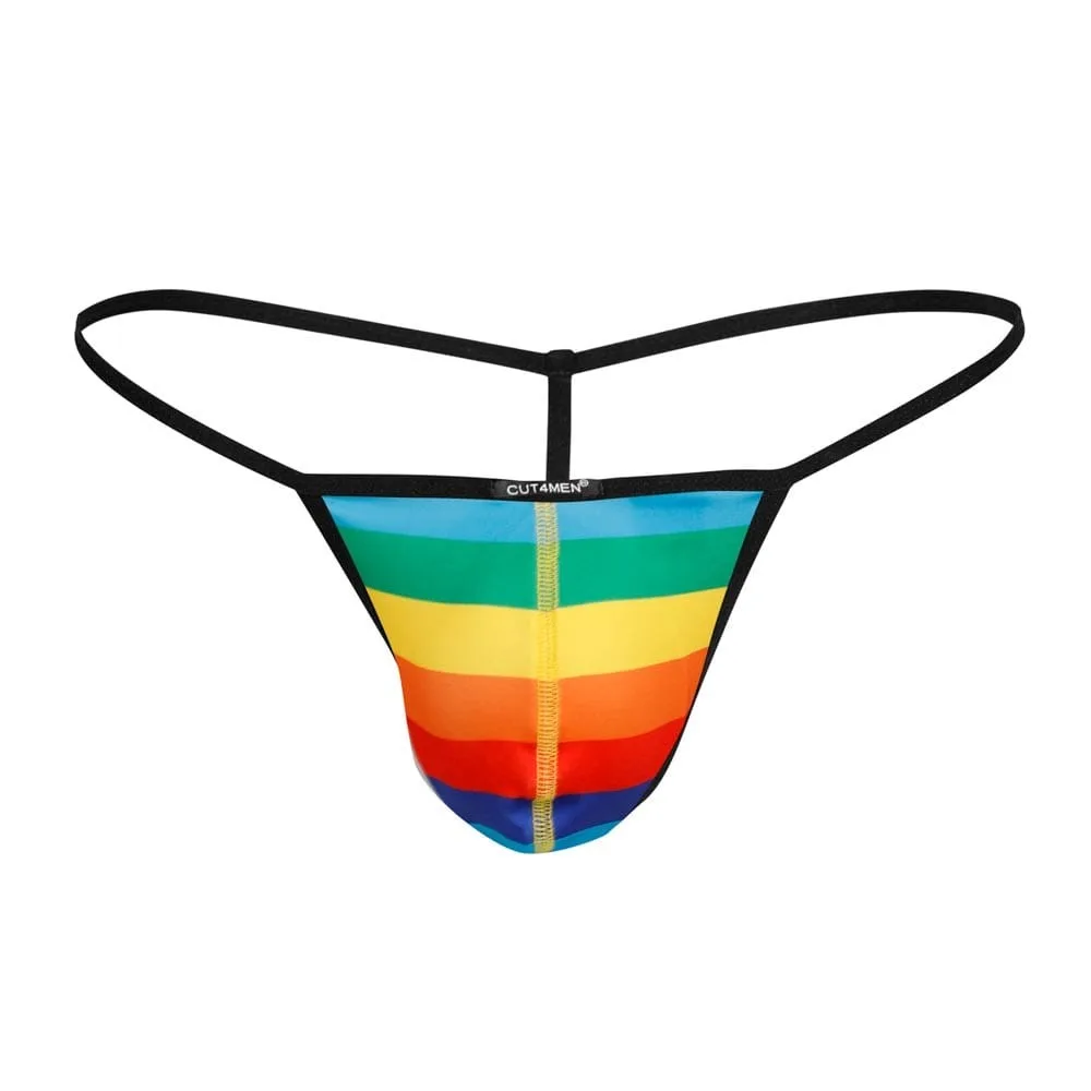 Cut4Men Szivárvány G-string férfi tanga – feltűnő és merész viselet