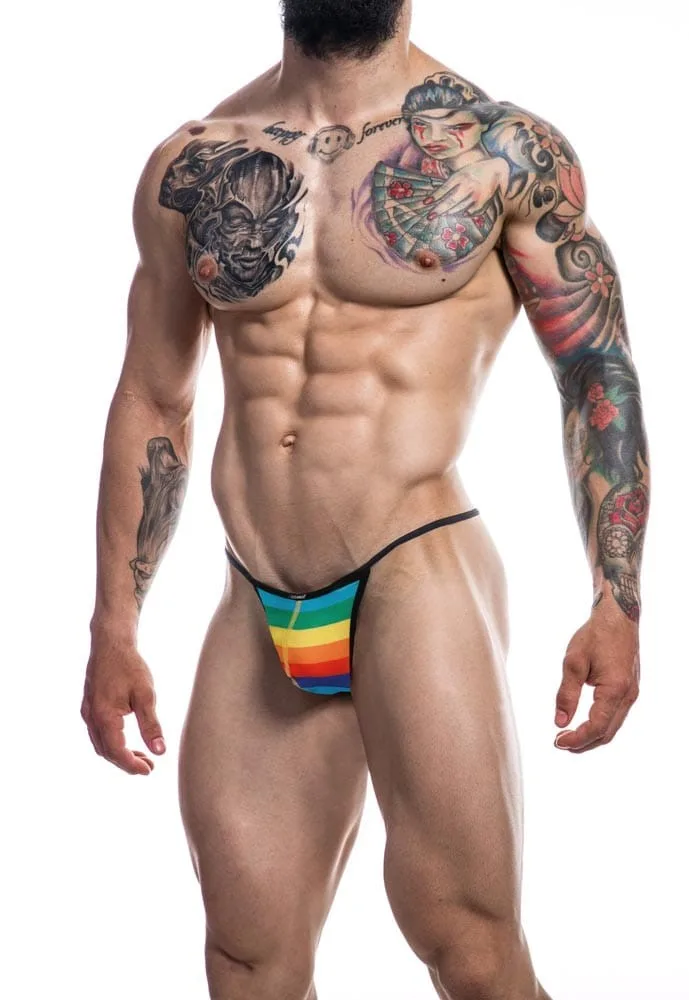Cut4Men Szivárvány G-string férfi tanga – feltűnő és merész viselet
