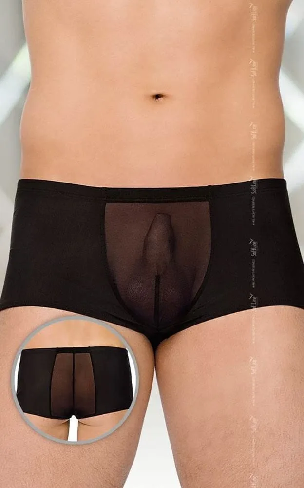 Softline 4505 férfi rövidnadrág – elegáns fekete, M/L