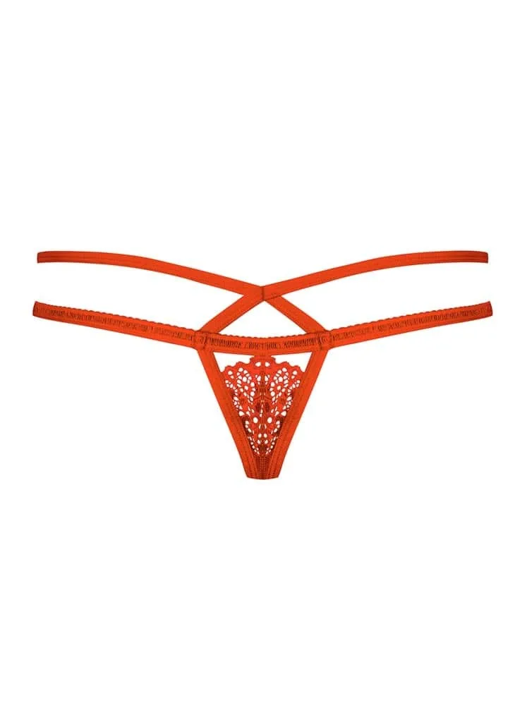 Obsessive 838 piros tanga – merész és nőies S/M méretben