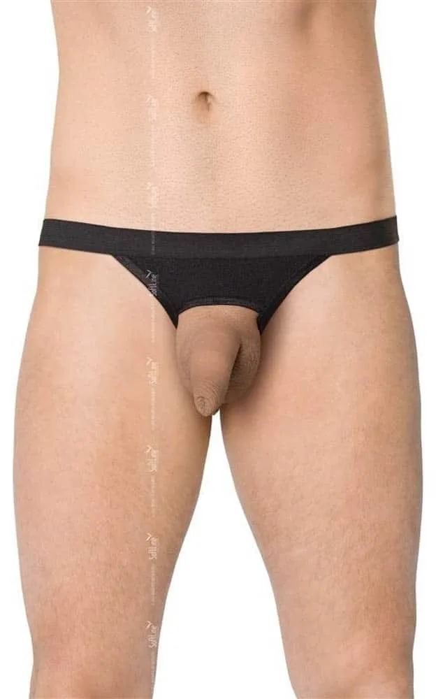 Softline férfi tanga – elegáns fekete, univerzális méret