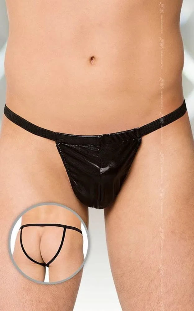 Softline férfi tanga – letisztult fekete elegancia S-L méretben