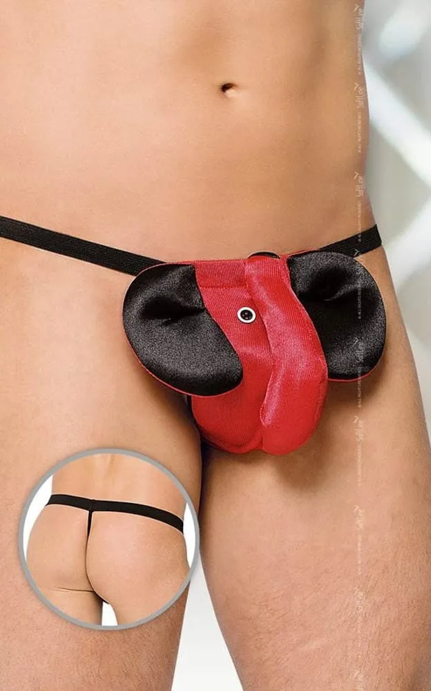 Softline 4445 férfi tanga – piros, szenvedélyes viselet S/L méretben