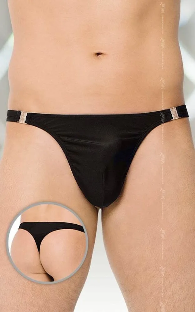 Softline férfi tanga – elegáns fekete csábítás M méretben