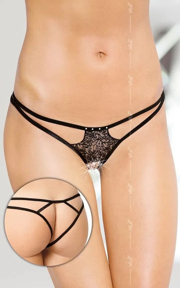 Softline fekete tanga – elegáns és kényelmes női alsó S/L méretben