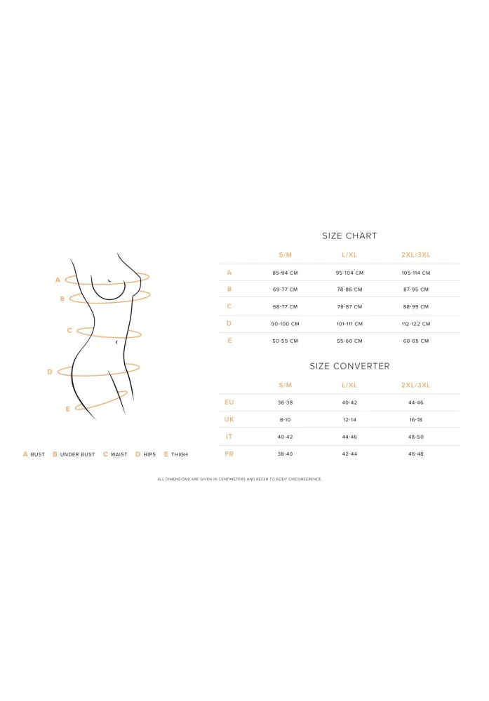 Obsessive S800 piros harisnya L/XL – szenvedélyes elegancia