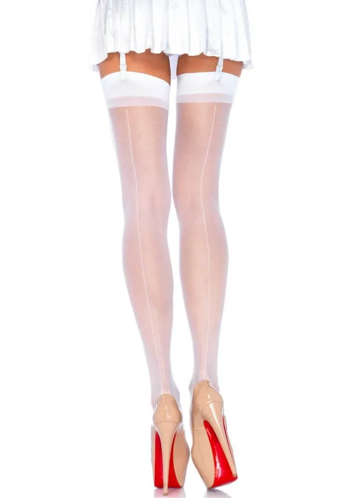 Leg Avenue Áttetsző Fehér Harisnya – Elegáns és Szenzuális Egy Méret