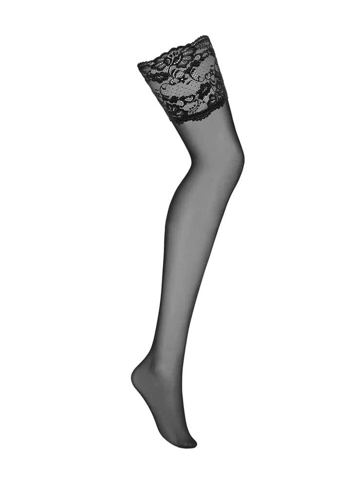 Obsessive fekete nylon harisnya – elegancia és szenzualitás S/M
