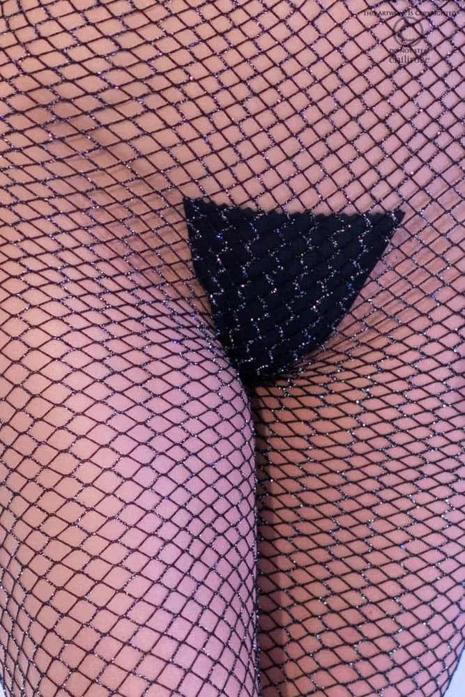 Chilirose hálós fishnet harisnyanadrág – 2 pár, fekete, egy méret