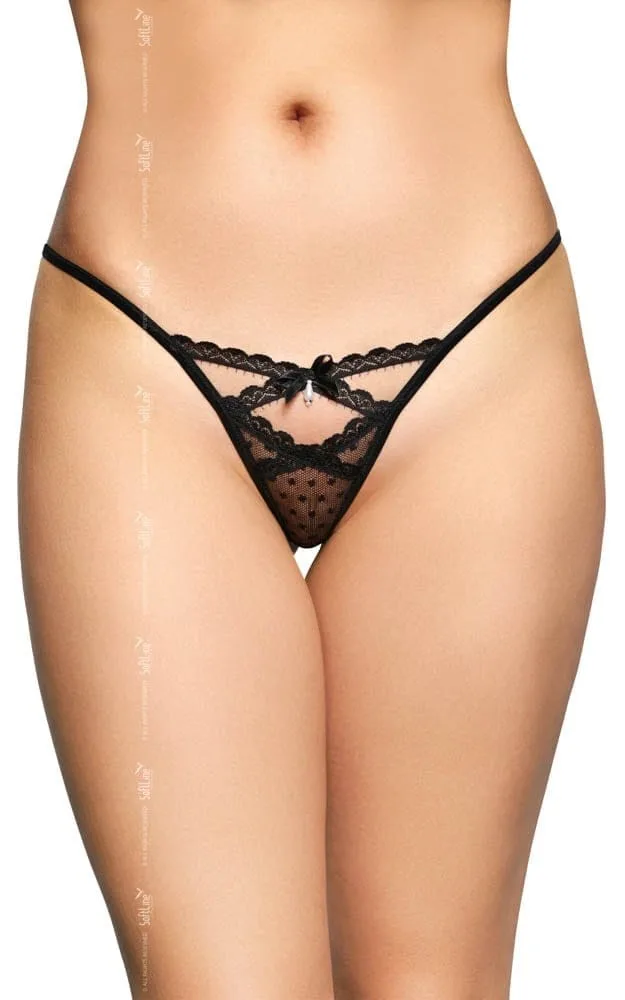 Softline fekete tanga – elegáns és kényelmes alsó S/M méretben