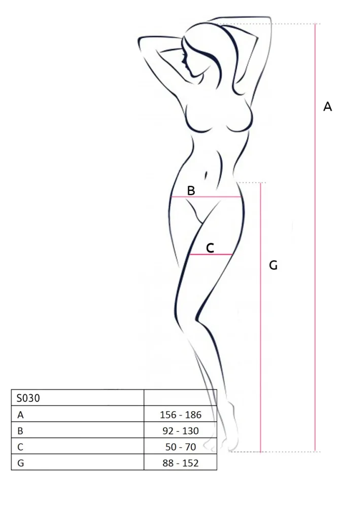 Passion S030 piros harisnya – szenvedélyes elegancia egy méretben