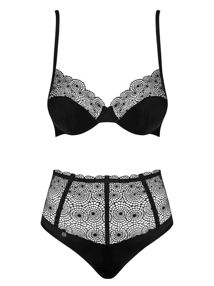 Obsessive Sharlotte fekete 2 részes szexi együttes – L/XL