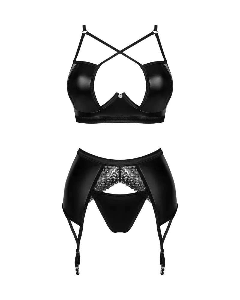 Obsessive Norides háromrészes fekete együttes – XS/S